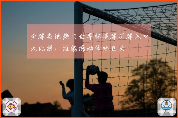 全球各地热门世界杯滚球买球入口大比拼，谁能撼动传统巨头